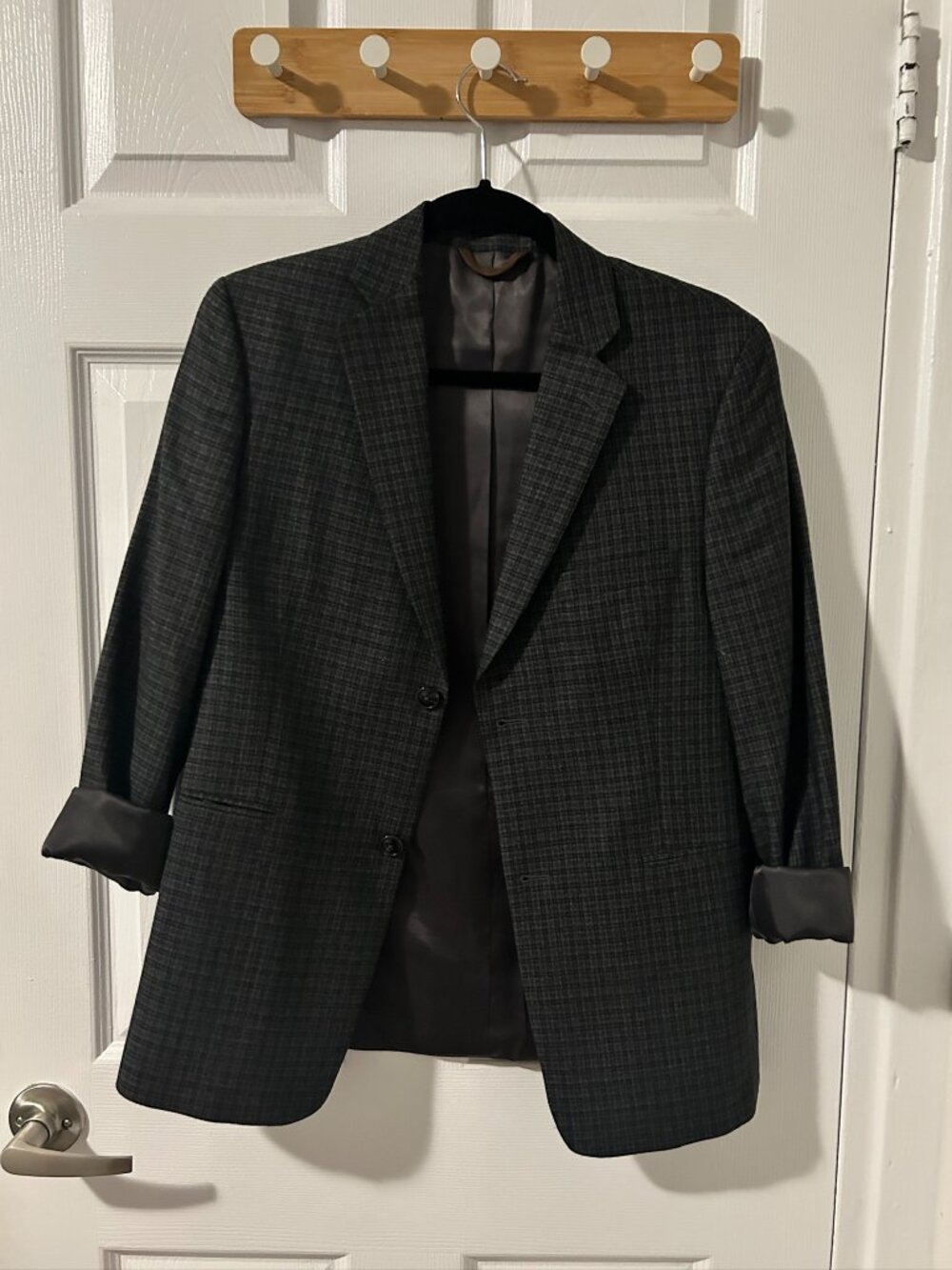 Joseph Abboud Micro-Plaid Blazer - Size Small